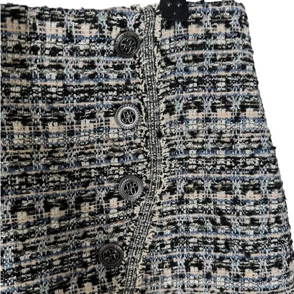 Bruuns Bazaar Trillium Maeda Tweed Skirt Wool Blend EU 36 US 6 Work Preppy - Picture 7 of 13